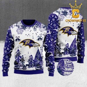 Baltimore Ravens NFL Football Christmas Holiday Ugly Sweater