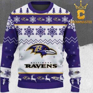 Baltimore Ravens Xmas NFL Christmas Holiday Ugly Sweater