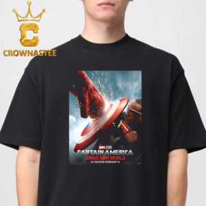 Captain America Brave New World Marvel Studios In Theaters February 14th 2025 Classic T-Shirt