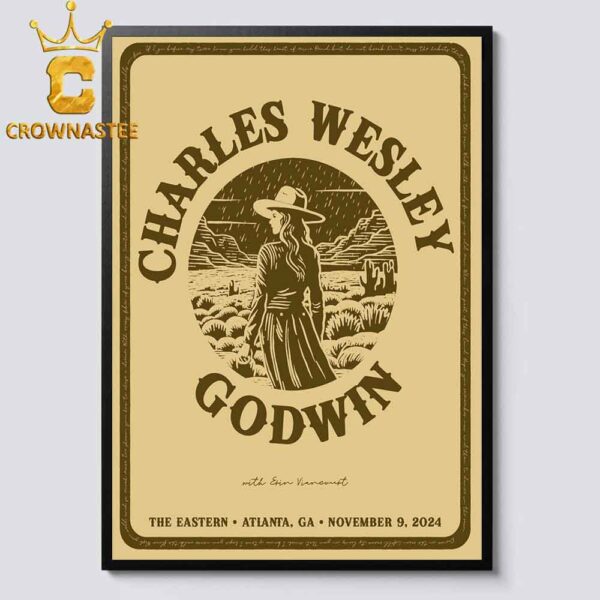 Charles Wesley Godwin Atlanta GA 2024 The Eastern On November 9th Home Decor Poster Canvas