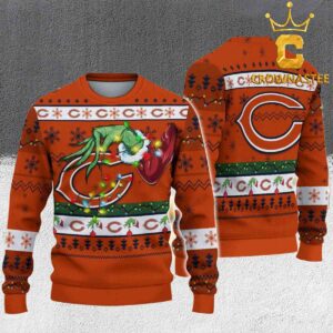 Chicago Bears NFL Football Grinch Christmas Holiday Ugly Sweater