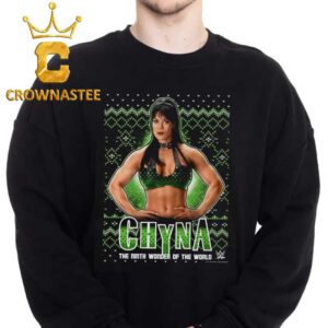 Chyna WWE The Ninth Wonder Of The World Christmas Holiday Ugly Sweater Hoodie T-Shirt