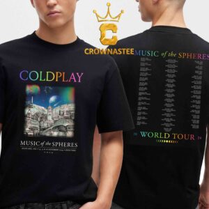 Coldplay Auckland New Zealand 2024 Eden Park On November 13 15 16 Music Of The Sphere Tour Two Sided T-Shirt