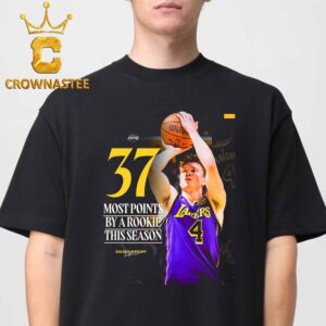 Dalton Knecht Los Angeles Lakers NBA Most Point By A Rookie Season 2024 Signature Classic T-Shirt