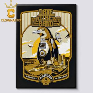 Dave Matthews Band Pittsburgh PA 2024 PPG Paints Arena On Novemebr 15th Home Decor Poster Canvas