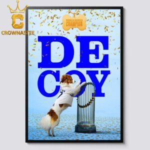 Decoy Los Angeles Dodges MLB The 2024 World Series Champions Home Decor Poster Canvas