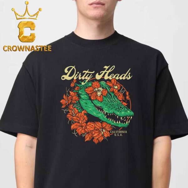 Dirty Heads California USA Floral Gator Pepper Classic T-Shirt Hoodie Sweater