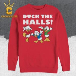 Donald Duck DuckTales Disney Duck The Halls Christmas Holiday Ugly Sweater Hoodie T-Shirt