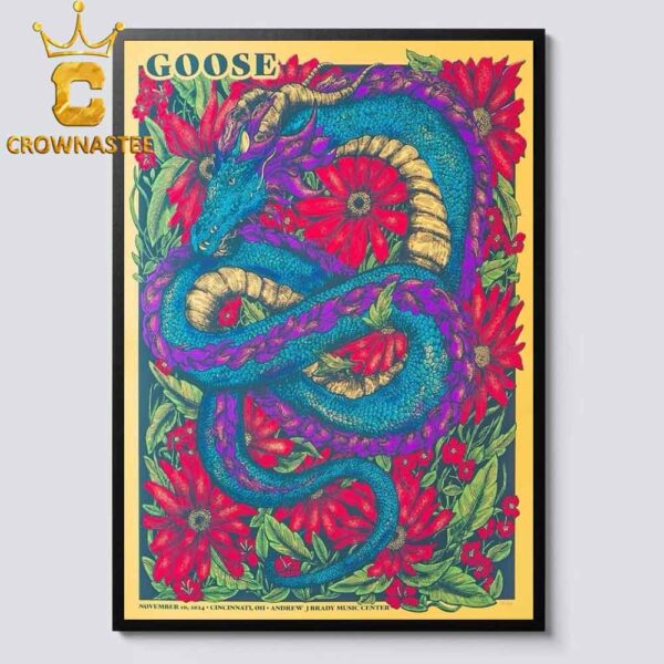 Goose The Band Cincinnati OH 2024 Andrew J Brady Music Center On November 10th Home Decor Poster Canvas