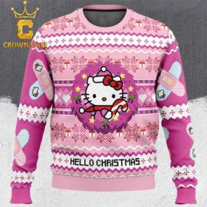 Hello Kitty Hello Christmas Ugly Christmas Holiday Sweater