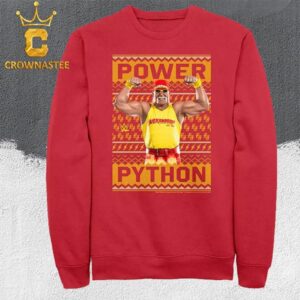 Hulk Hogan WWE Power Python Christmas Holiday Ugly Sweater Hoodie T-Shirt