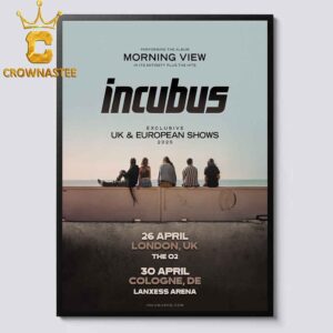 Incubus Band Uk And European Show 2025 London And Cologne Germany On April 26th And 30th Home Decor Poster Canvas