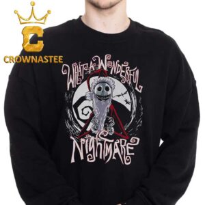 Jack Skellington Disney The Nightmare Before Christmas Santa Jack Holiday Sweater Hoodie T-Shirt