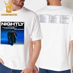 Jonah Marais Nightly Live On Tour 2025 Dates Schedule Two Sided T-Shirt