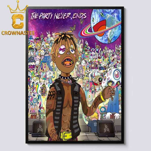 Juice WRLD The Party Never Ends Final Album Cover Home Decor Poster Canvas