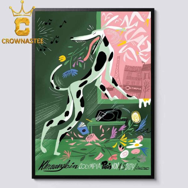 Khruangbin LOlympia Paris On November 4th 5th 2024 Home Decor Poster Canvas