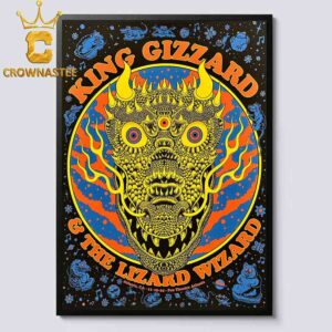 King Gizzard And The Lizard Wizard Atlanta GA 2024 Fox Theatre Atlanta On November 19th Home Decor Poster Canvas