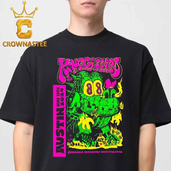 King Gizzard And The Lizard Wizard Austin TX 2024 Germania Insurance Amphitheater On November 15th Classic T-Shirt