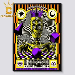 King Gizzard And The Lizard Wizard Paso Robles CA 2024 Vina Robles Amphitheatre On November 3rd Home Decor Poster Canvas