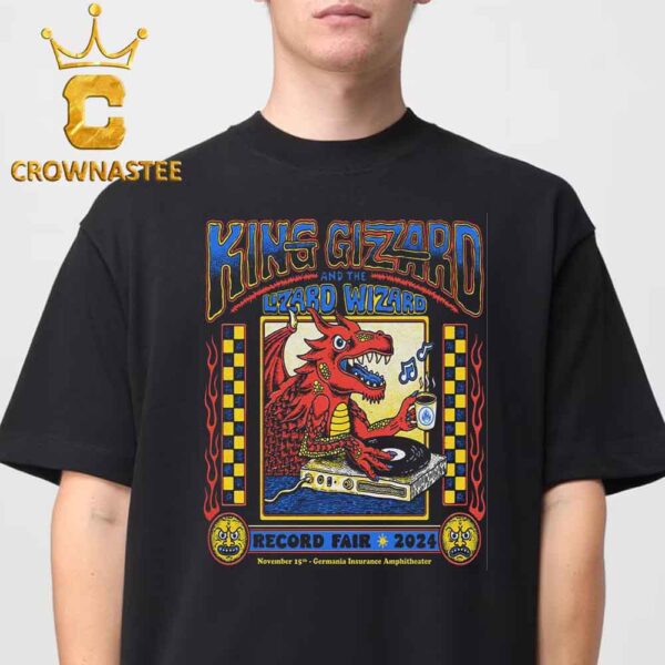 King Gizzard And The Lizard Wizard Record Fair Austin TX 2024 Germania Insurance Amphitheater On November 15th Classic T-Shirt