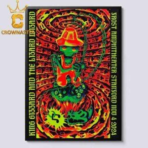 King Gizzard And the Lizard Wizard Frost Amphitheater Standford On November 4th 2024 Home Decor Poster Canvas