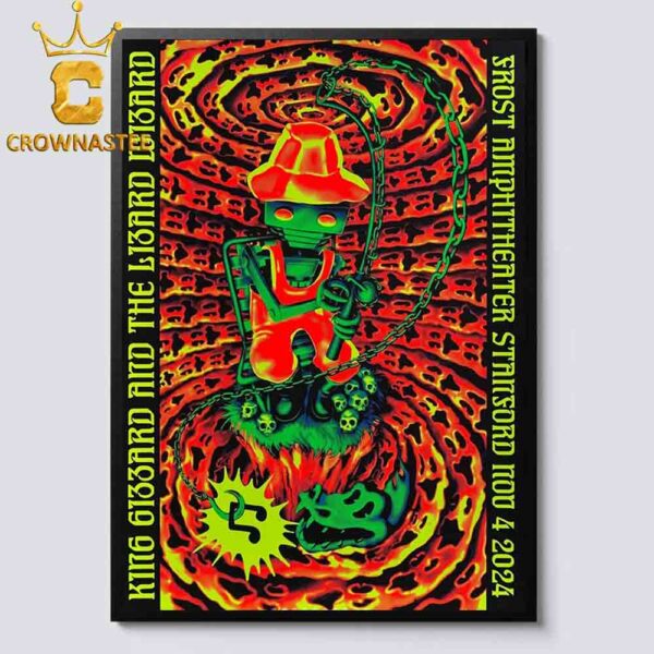 King Gizzard And the Lizard Wizard Frost Amphitheater Standford On November 4th 2024 Home Decor Poster Canvas