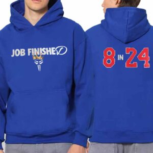 Kobe Bryant x Nike Dodgers Gear Via Vanessa Bryant 8 In 24 Two Sided Hoodie T-Shirt