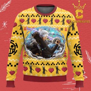 Law One Piece Christmas  Holiday Ugly Sweater