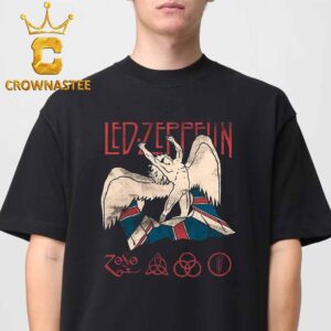 Led Zeppelin Icarus And Union Jack Classic T-Shirt Sweater Hoodie