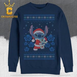 Lilo And Stitch Disney Christmas Holiday Gift Ugly Sweater Hoodie T-Shirt