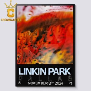 Linkin Park Dallas 2024 From Zero Tour On November 8th Home Decor Poster Canvas