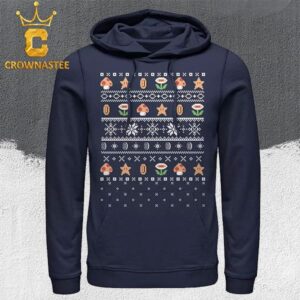 Mario Nintendo Items Christmas Holiday Ugly Hoodie Sweater T-Shirt