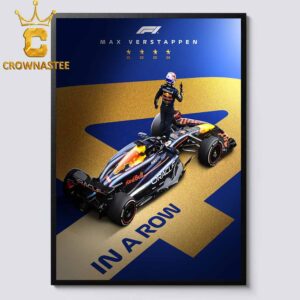 Max Verstappen Formula 1 4x World Champion 2024 Las Vegas GP F1 Oracle Red Bull Racing Home Decor Poster Canvas