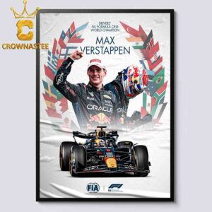 Max Verstappen The Formula 1 4x World Champion Las Vegas GP F1 Oracle Red Bull Racing 2024 Home Decor Poster Canvas