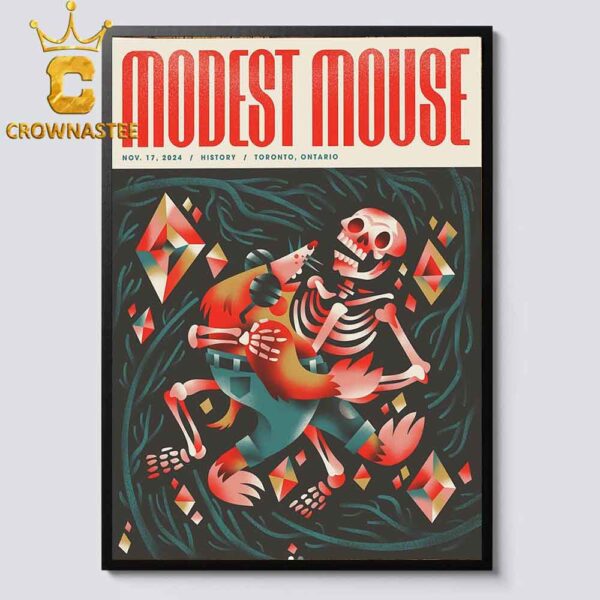 Modest Mouse Toronto Ontario 2024 History On November 17th Home Decor Poster Canvas