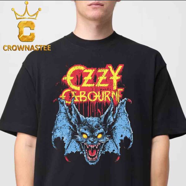 Ozzy Osbourne Glowing Eyes Bat Halloween 2024 Classic T-Shirt