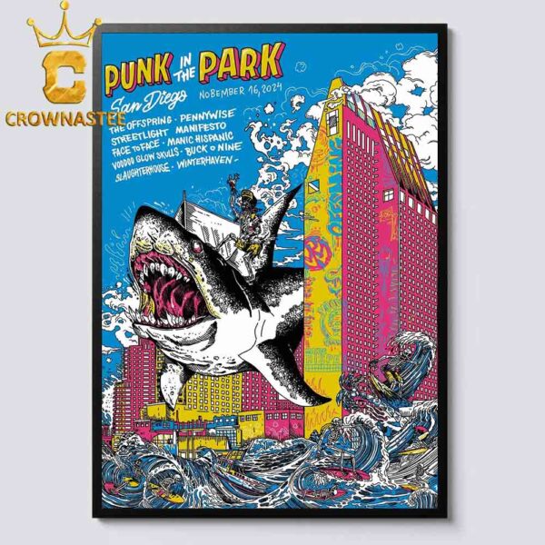 Punk In The Park San Diego CA 2024 On November 16th Home Decor Poster Canvas Crown