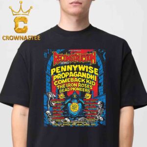 Reconstruction Tour 2025 Pennywise Propagandhi Comeback Kid The Iron Roses Dead Pioneers Tour Dates Classic T-Shirt