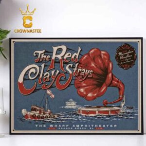 Red Clay Strays Orange Beach AL On July 4th 2025 The Wharf Amphtheater Home Decor Poster Canvas