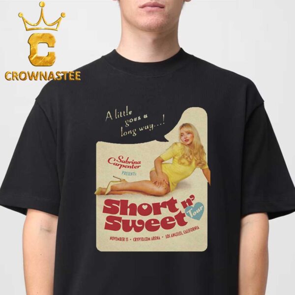 Sabrina Carpenter Los Angeles CA 2024 Cryptocom Arena On November 15th Short n Sweet Tour Classic T-Shirt