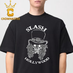 Slash Hollywood Skull In Top Hat Classic T-Shirt Hoodie Sweater