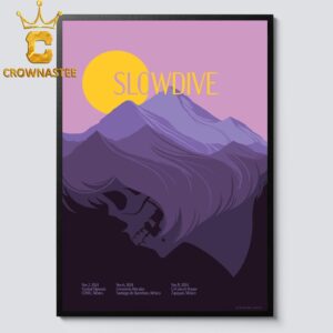 Slowdive Band Festival Hipnosis CDMX Cerveceria Hercules Santiago De Queretaro C4 Concert House Zapopan Mexico 2024 On November 2nd 6th And 8th Home Decor Poster Canvas