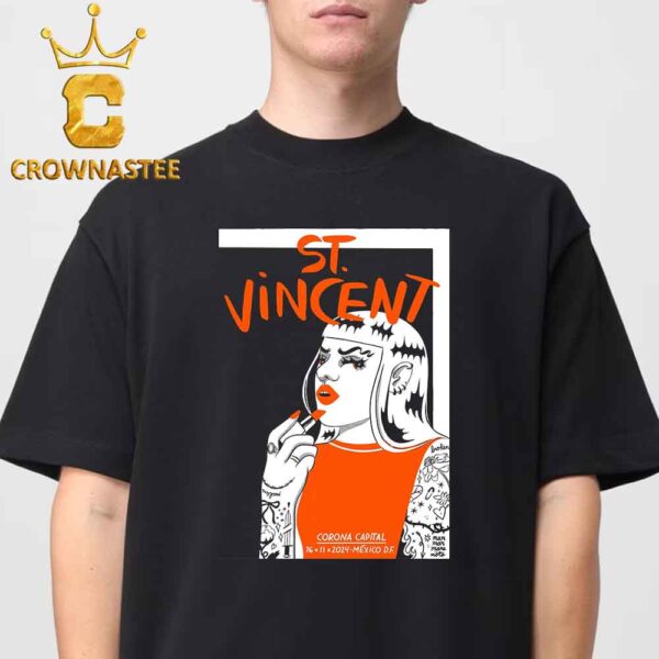 St Vincent Ciudad de Mexico 2024 Corona Capital On November 16th Classic T-Shirt Hoodie Sweater