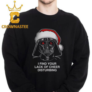 Star Wars Darth Vader I Find Your Lack Of Cheer Disturbing Christmas Holiday Ugly Sweater Hoodie T-Shirt