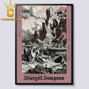 Sturgill Simpson aka Johnny Blue Skies Huntsville AL 2024 The Orion Amphitheater On November 21st Home Decor Poster Canvas