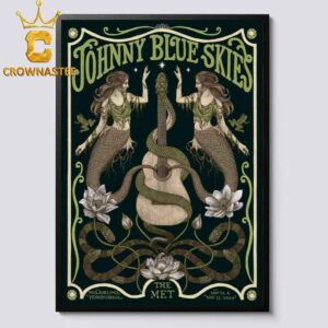 Sturgill Simpson aka Johnny Blue Skies Philadelphia PA 2024 The Met On November 12th 13th Home Decor Poster Canvas