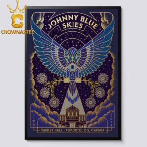 Sturgill Simpson aka Johnny Blue Skies Toronto ON Canada 2024  Massey Hall On November 20th Home Decor Poster Canvas