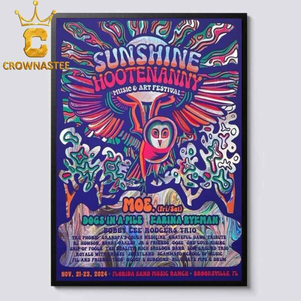 Sunshine Music And Art Festivals Brooksville FL 2024 Florida Sand Music Ranch On November 21 23 Home Decor Poster Canvas