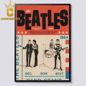 The Beatles 60th Anniversary North American Tour 1964 The Beatles In Person Home Decor Poster Canvas