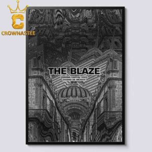 The Blaze Ciudad de Mexico 2024 Corona Capital On November 16th Home Decor Poster Canvas